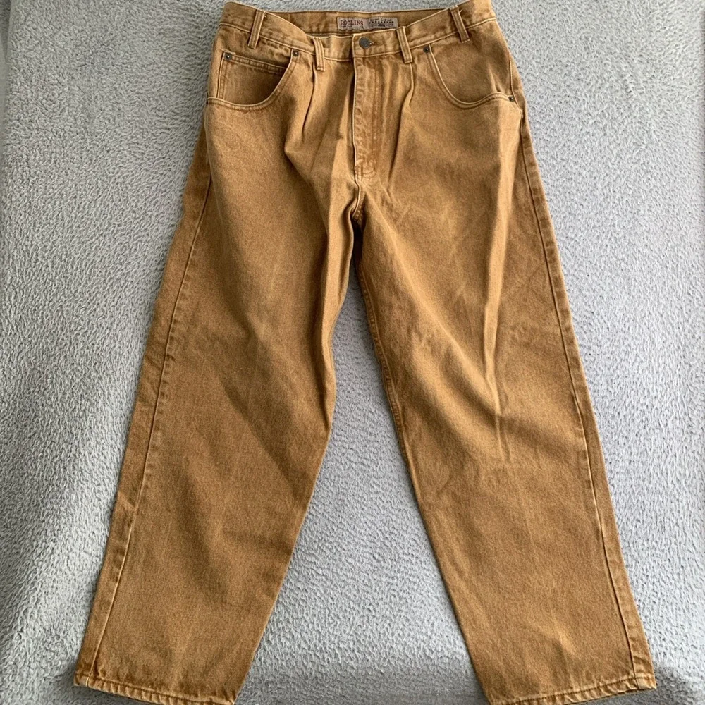 Roglins Street Legend Extreme Baggy Wide Leg Heavy Jeans Y2K Vintage Size 36x28